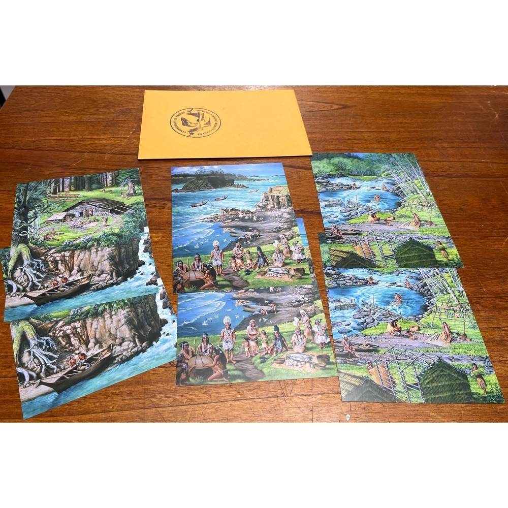 Lot of Confederated Tribes Coos Lower Umpqua Siuslaw Postcard Set Pam Stoehsler